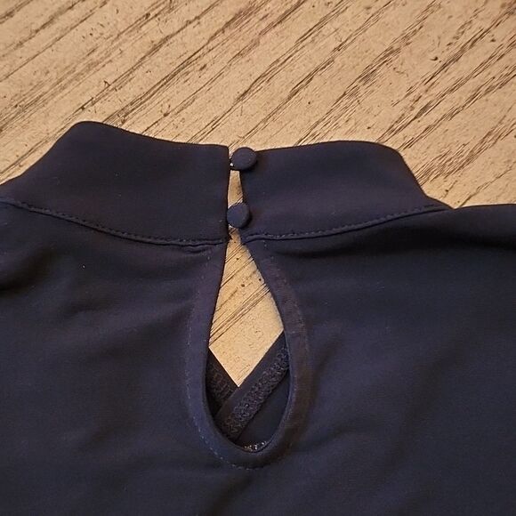 Black long sleeve mesh sexy top size S INC New only tried on never worn - Picture 6 of 8